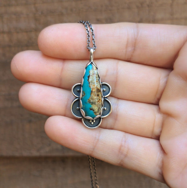 Baja Turquoise Pendant Necklace