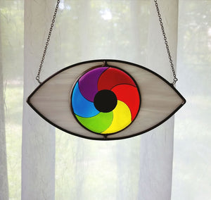 Rainbow Swirl Eye Suncatcher