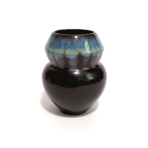 Black with Drips Vase