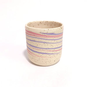 Speckled Pink & Purple Marbled Cup