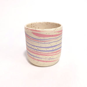 Speckled Pink & Purple Marbled Cup