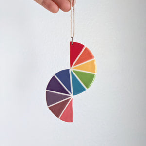 Rainbow Semicircles Ornament