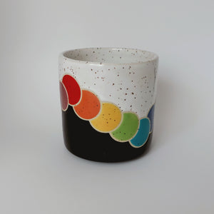 Rainbow Zig Zag Dot Cup - Speckled