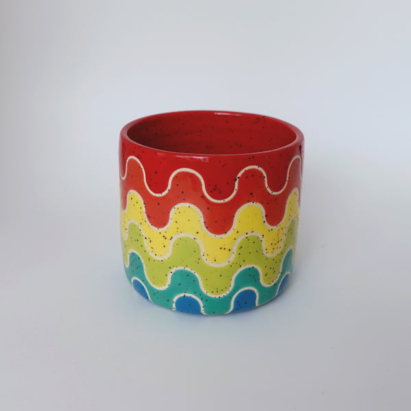 Rainbow Waves Small Cup