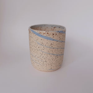 Speckled Blue Marbled Cup