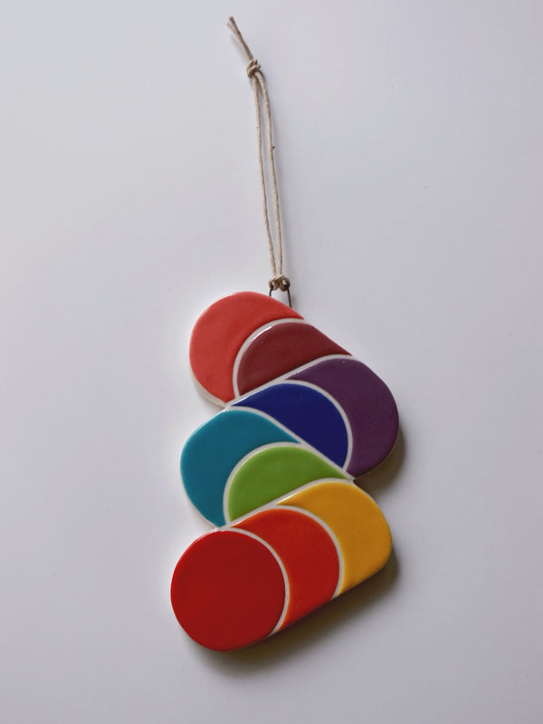 Rainbow Zig Zag Ornament