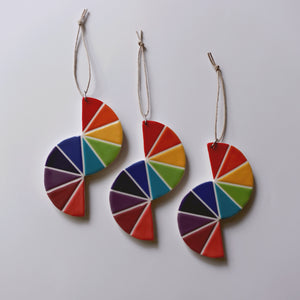 Rainbow Semicircles Ornament