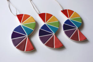 Rainbow Semicircles Ornament