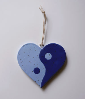 Yin Yang Heart Ornament