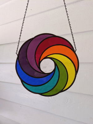 Rainbow Spiral Suncatcher