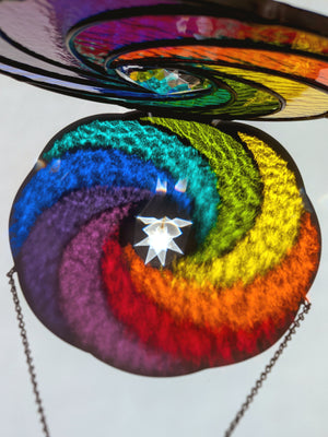 Rainbow Spiral Suncatcher