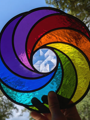 Rainbow Spiral Suncatcher