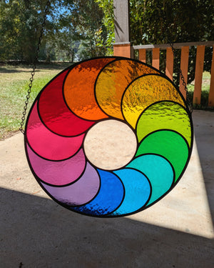 XL Rainbow Flow Suncatcher