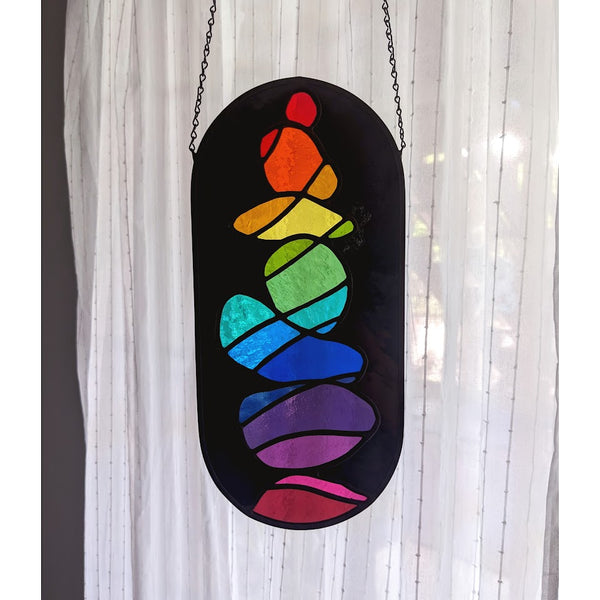 Rainbow Cairn Suncatcher