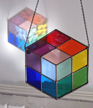 Rainbow Cube Suncatcher