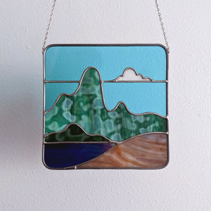 Mountainscape with Lake Panel