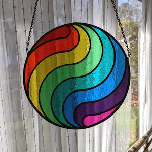 Rainbow Swirl Suncatcher