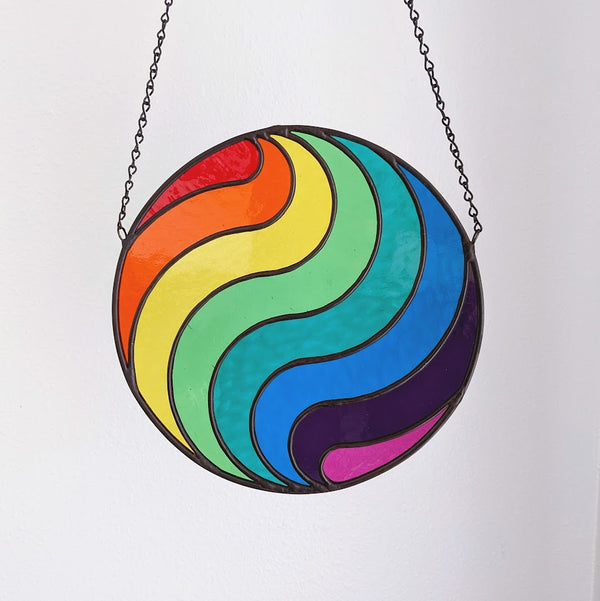 Rainbow Swirl Suncatcher