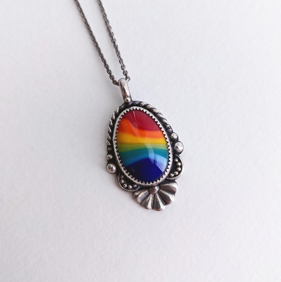 Sterling Silver Rainbow Necklace – Lucy and Jane